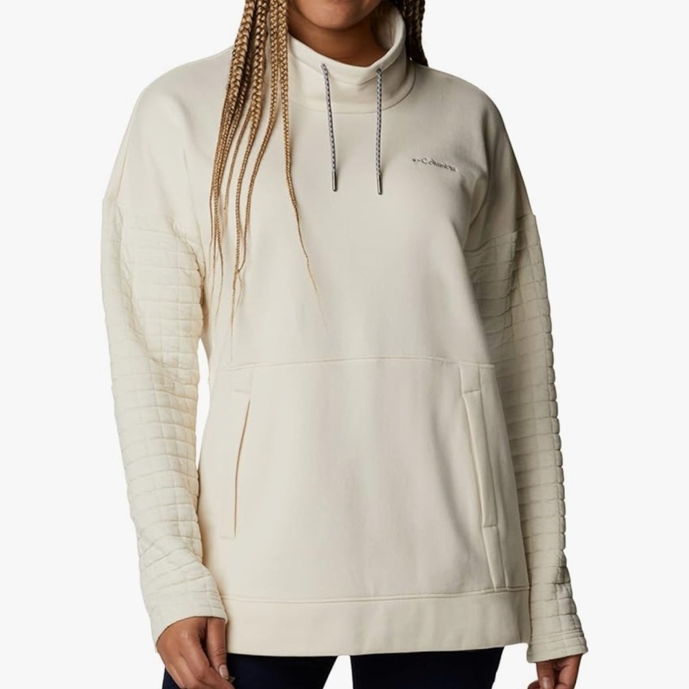 Columbia Women’s Sunday Summit Oversized Funnel Pullover Oatmeal Size XS
